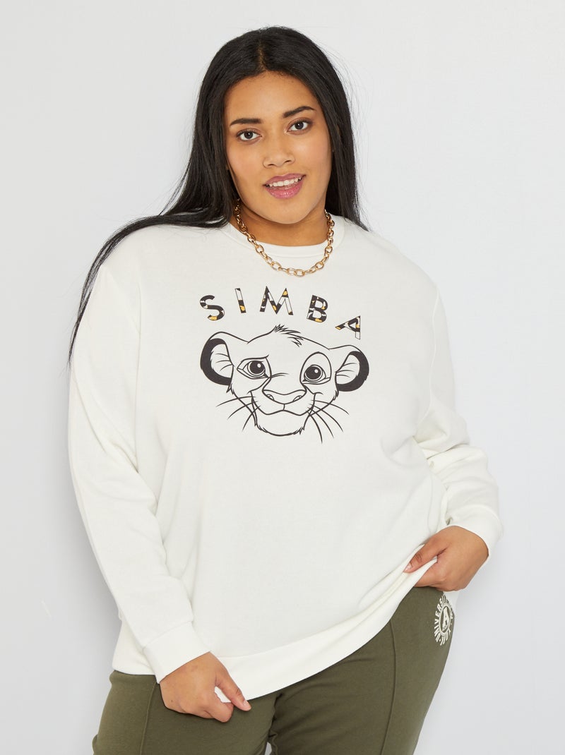 Sweat 'Disney' blanc - Kiabi
