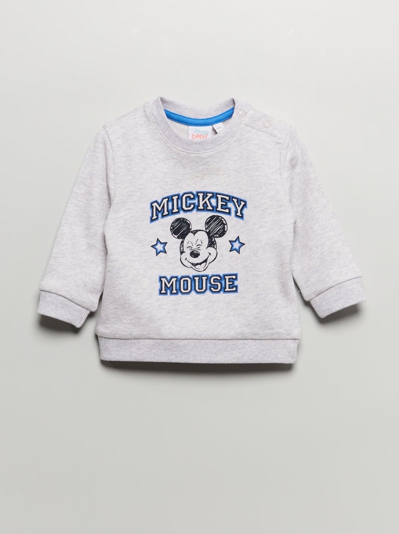 Sweat 'Disney' en molleton Gris - Kiabi