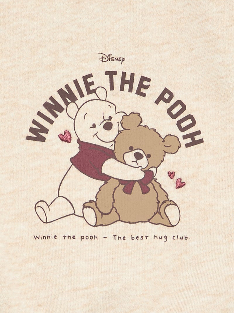 Sweat 'Disney' en molleton non gratté Beige - Kiabi