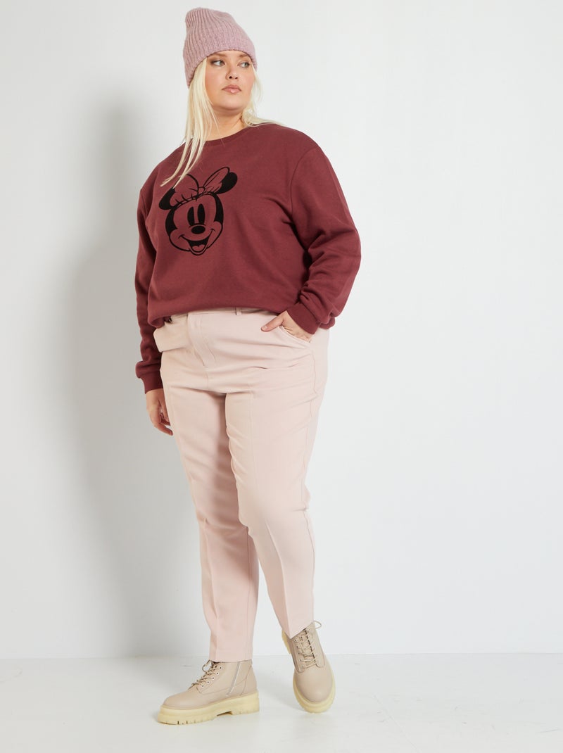 Sweat 'Disney' en molleton Rouge - Kiabi