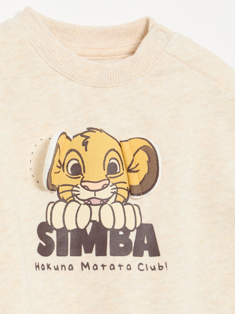 Sweat 'Disney' imprimé Beige - Kiabi