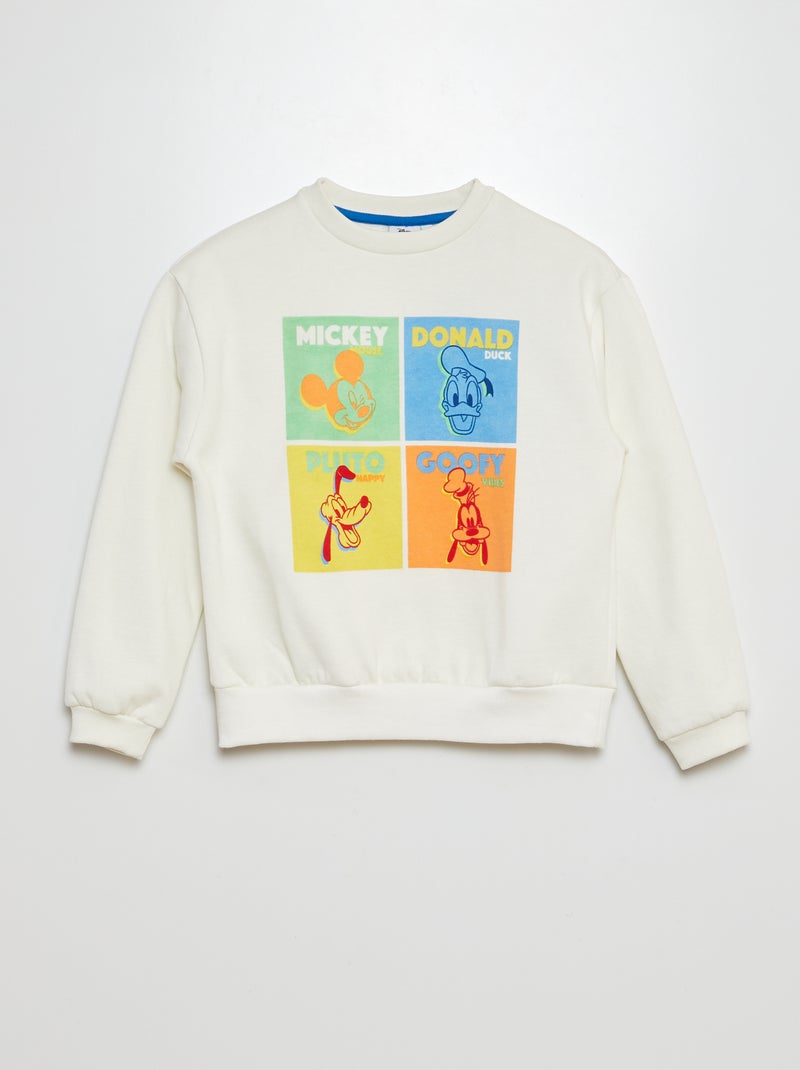 Sweat 'Disney' imprimé Blanc - Kiabi