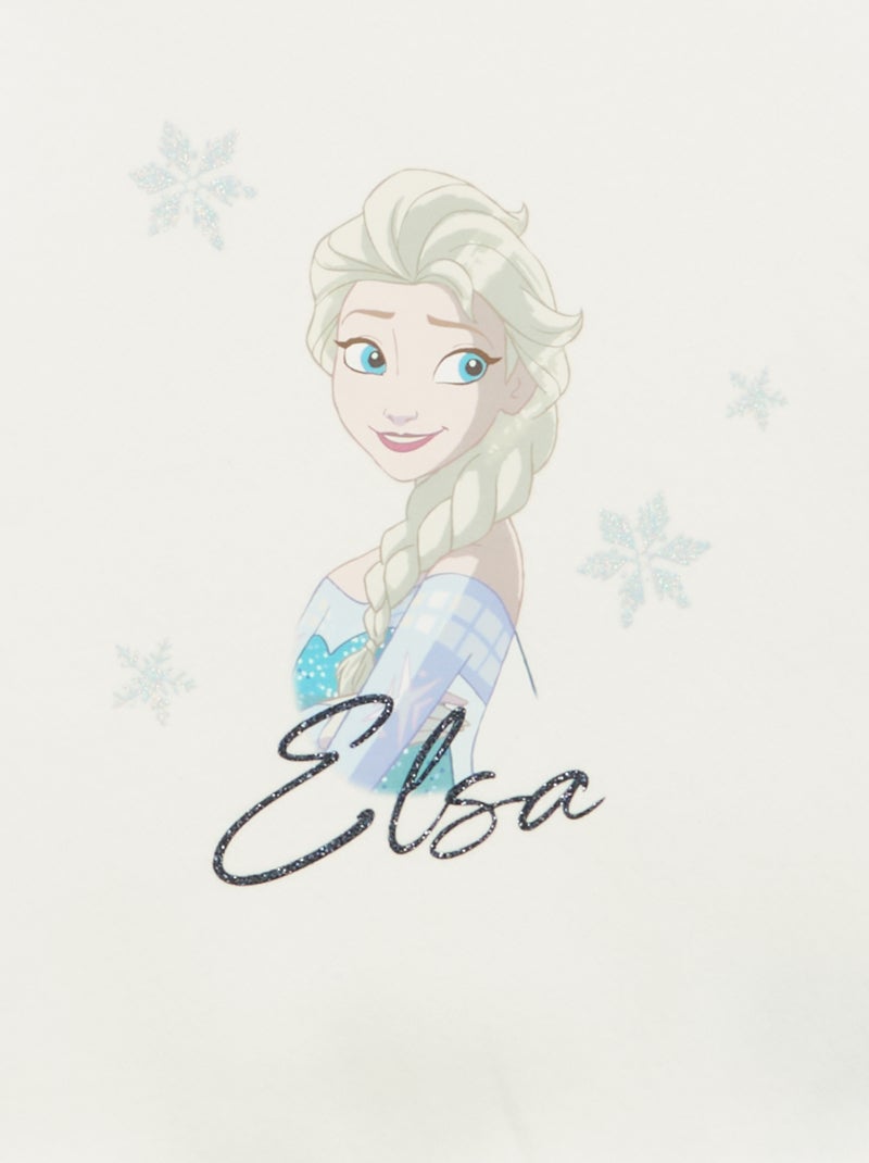 Sweat 'Disney' 'La Reine des Neiges' Blanc - Kiabi