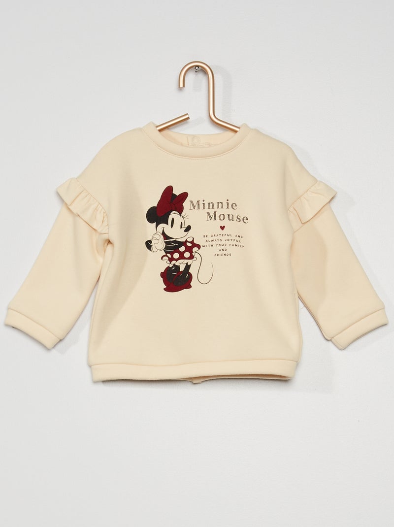 Sweat 'Disney' 'Minnie' beige - Kiabi