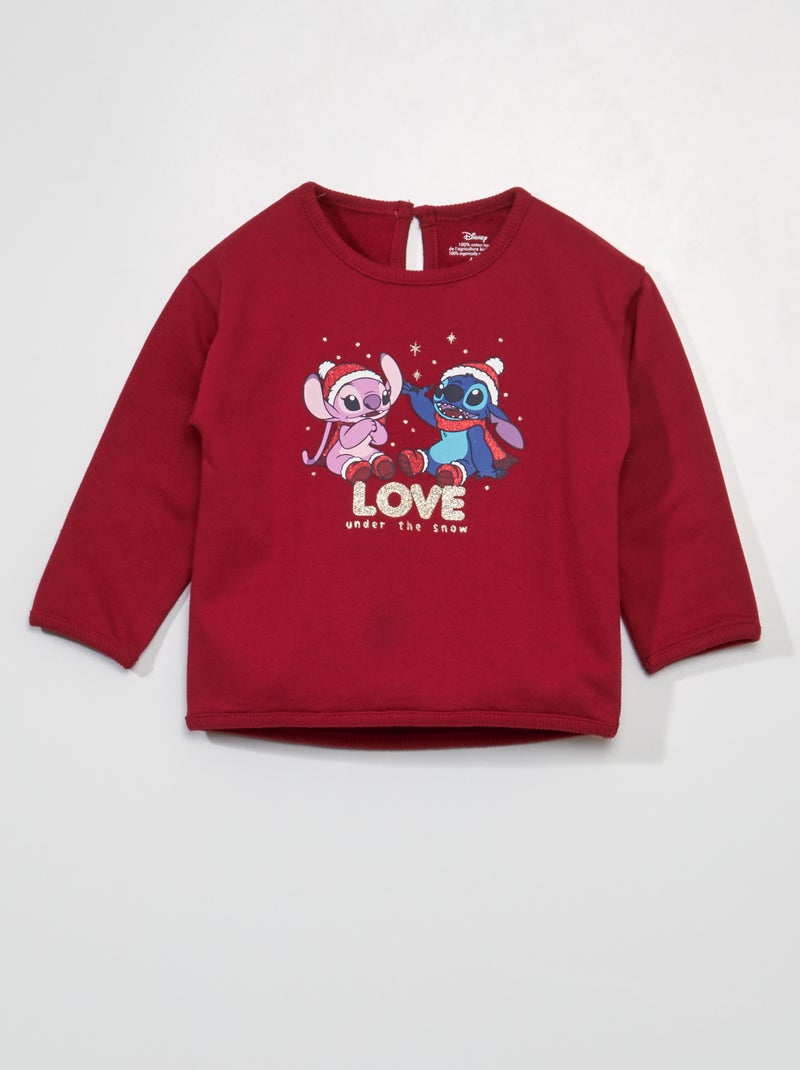 Sweat 'Disney' Rouge - Kiabi