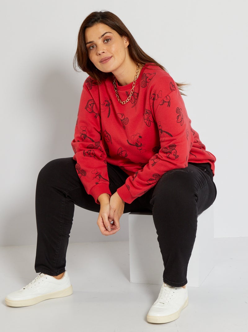 Sweat 'Disney' rouge - Kiabi