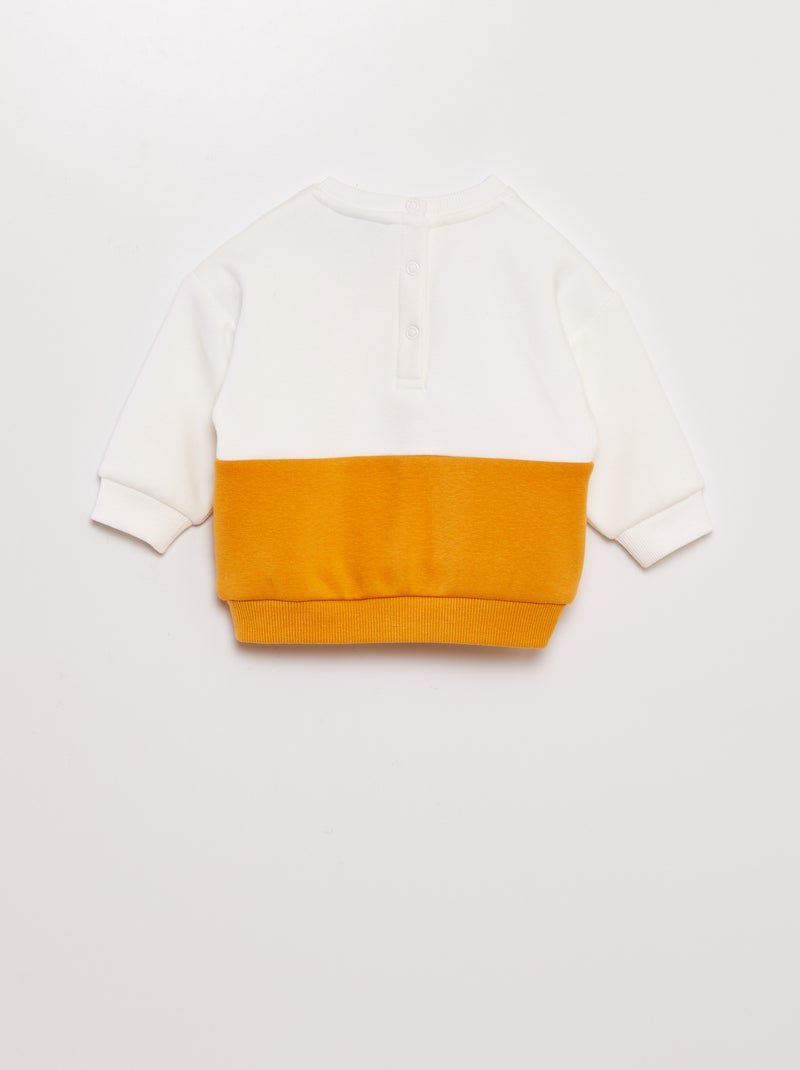 Sweat 'Disney' 'Simba' Jaune - Kiabi