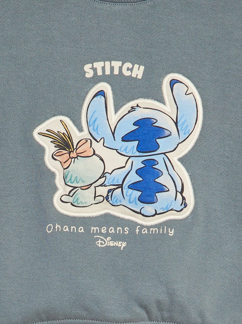 Sweat 'Disney' 'Stitch' imprimé en relief Bleu - Kiabi