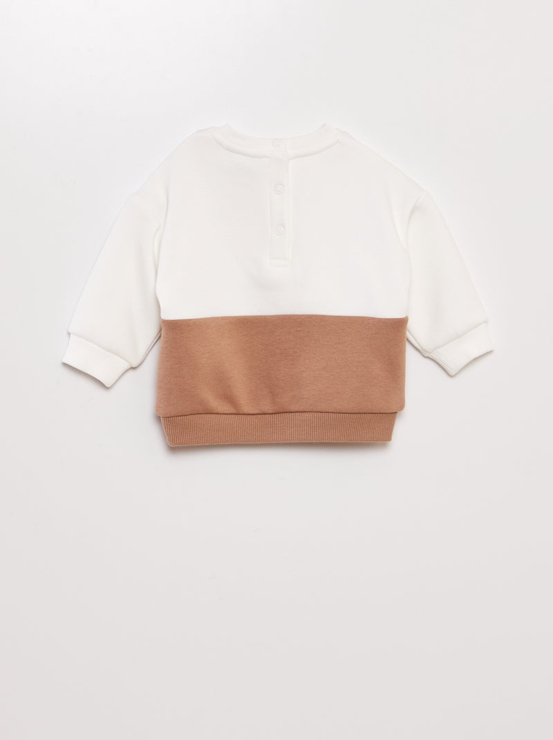 Sweat 'Disney' 'Tic & Tac' Beige - Kiabi