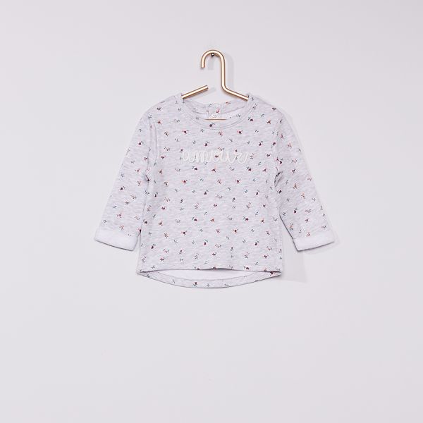 Sweat Eco Concu Bebe Fille Gris Chine Kiabi 5 60