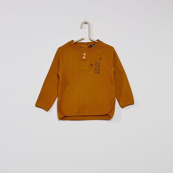 Sweat Eco Concu Bebe Garcon Ocre Kiabi 9 00