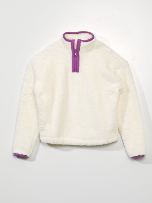 Sweat effet moutonné - Kiabi