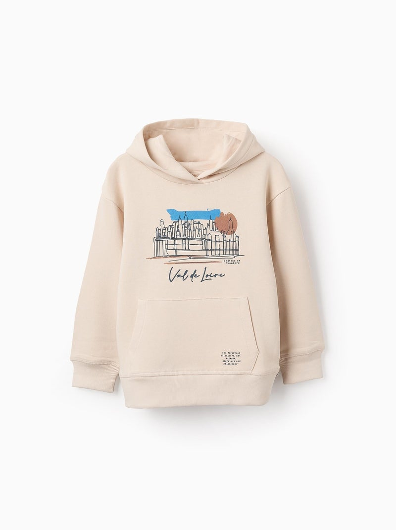 Sweat en Coton à Capuche Beige clair - Kiabi