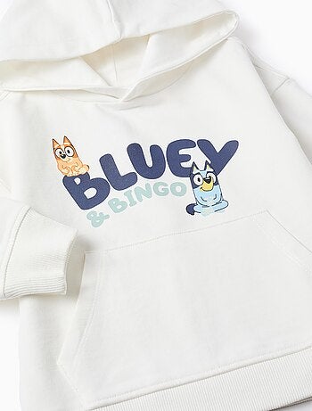 Sweat en Coton à Capuche Bluey