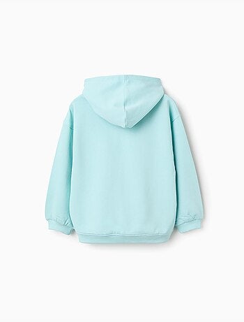 Sweat en coton à capuche et imprimé Stitch