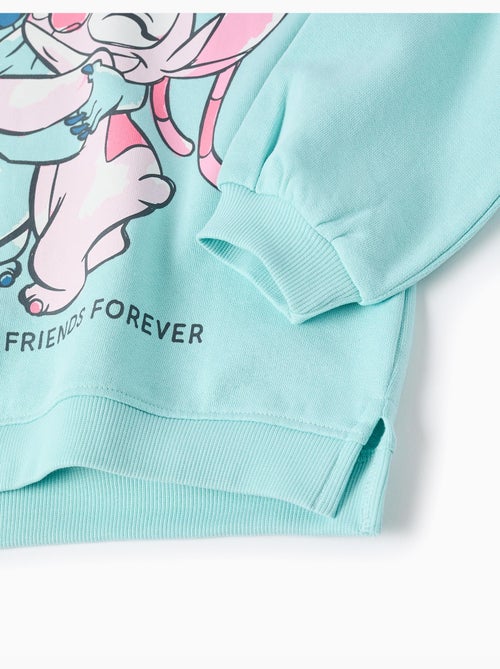 Sweat en coton à capuche et imprimé Stitch - Kiabi