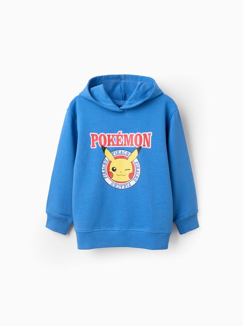 Sweat en Coton à Capuche Pokémon Bleu - Kiabi