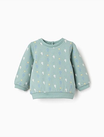 Sweat en coton à motif de montgolfière