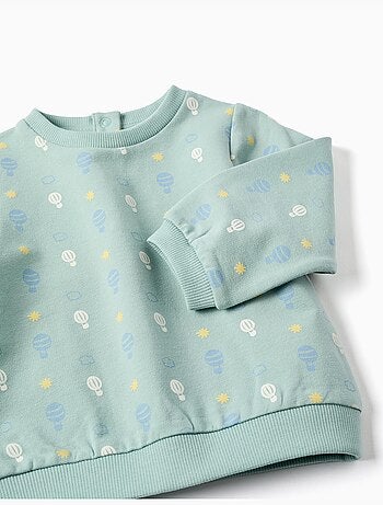 Sweat en coton à motif de montgolfière