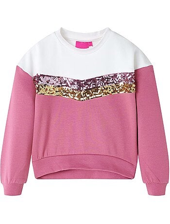 Sweat en coton à sequins manches longues - vidaxl