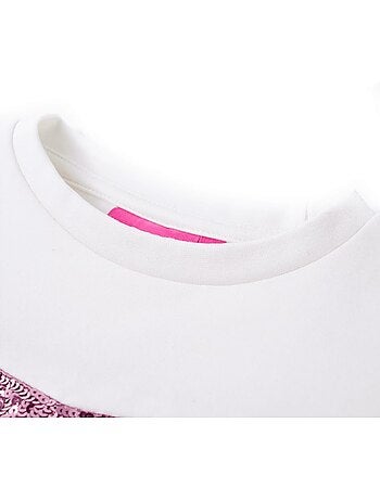 Sweat en coton à sequins manches longues - vidaxl