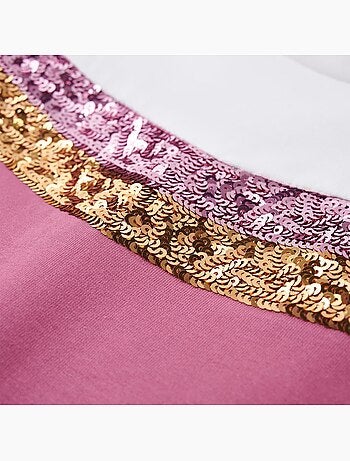 Sweat en coton à sequins manches longues - vidaxl