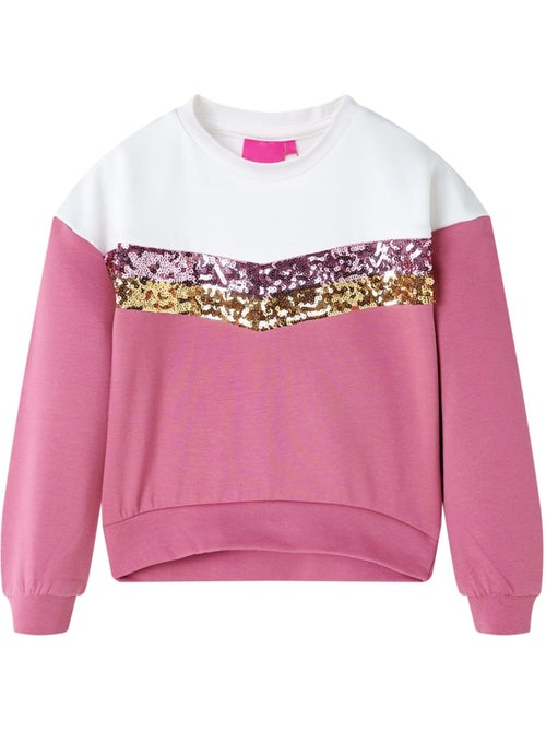 Sweat en coton à sequins manches longues - vidaxl - Kiabi Sweat en coton à sequins manches longues - vidaxl - Kiabi
