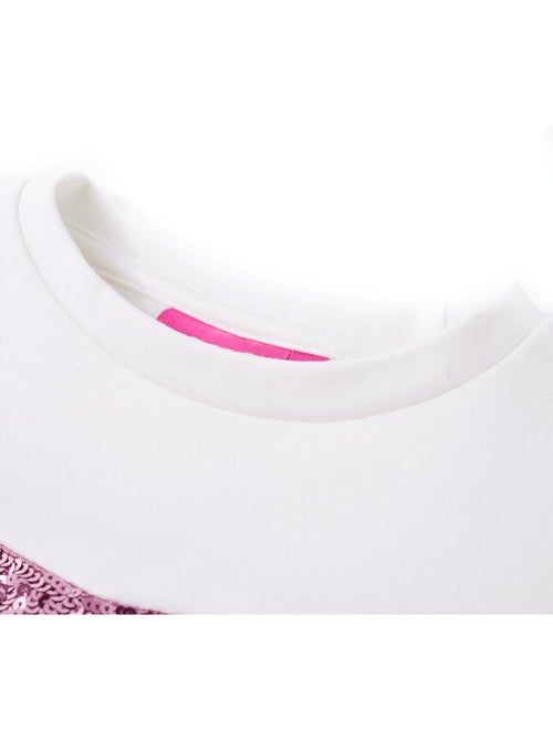Sweat en coton à sequins manches longues - vidaxl - Kiabi Sweat en coton à sequins manches longues - vidaxl - Kiabi