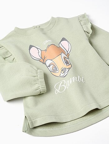 Sweat en Coton à Volants Bambi