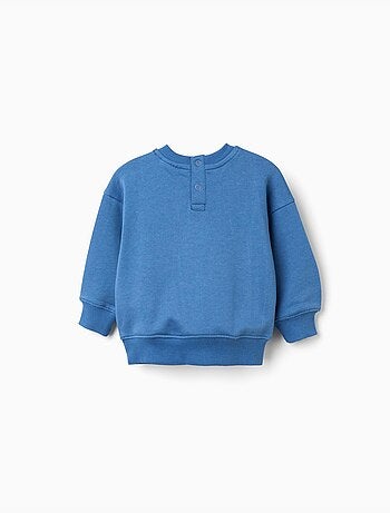 Sweat en coton avec ours et lettres imprimés
