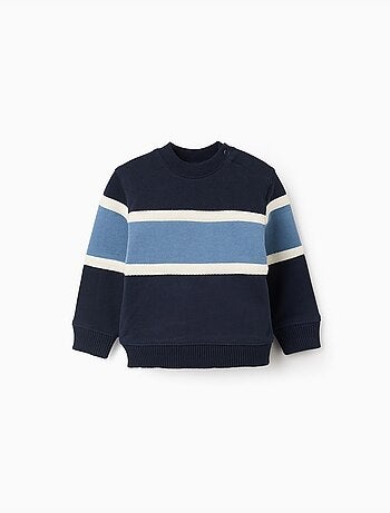 Sweat en coton avec bloc de couleurs