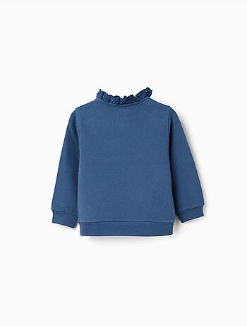Sweat en coton avec broderie Spring Garden