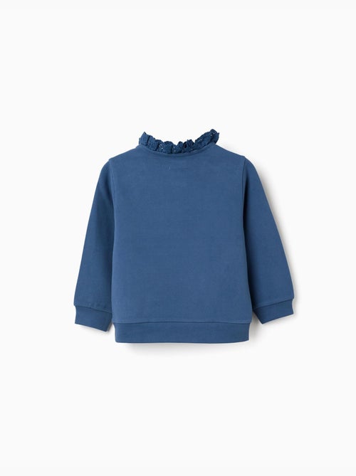 Sweat en coton avec broderie Spring Garden - Kiabi