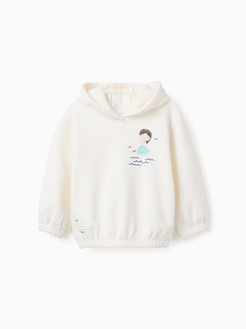Sweat en Coton avec Capuche Beige clair - Kiabi