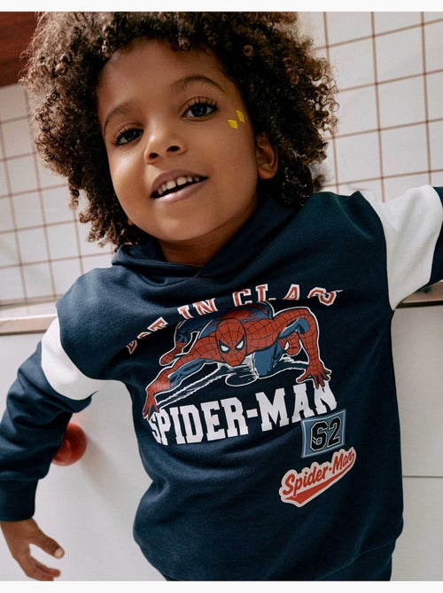 Sweat en coton avec capuche et imprimé spider-man - Kiabi Sweat en coton avec capuche et imprimé spider-man - Kiabi