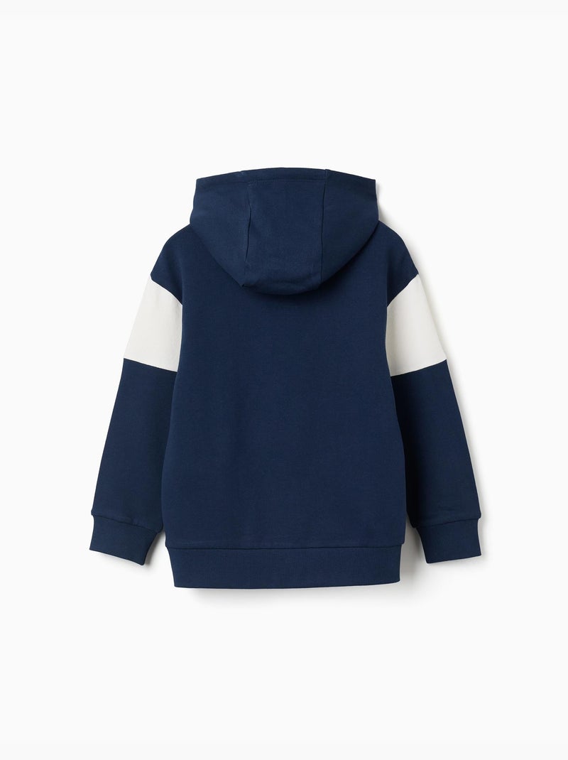 Sweat en coton avec capuche et imprimé spider-man Bleu foncé - Kiabi