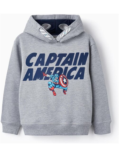 Sweat en Coton avec Capuche pour Garçon 'Captain America'  MARVEL CAP AMERICA - Kiabi