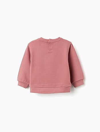 Sweat en coton avec cœur brodé