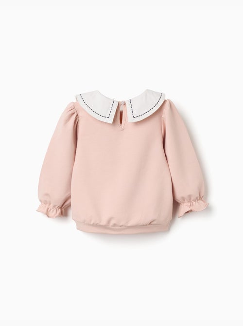 Sweat en coton avec col brodé - Kiabi Sweat en coton avec col brodé - Kiabi