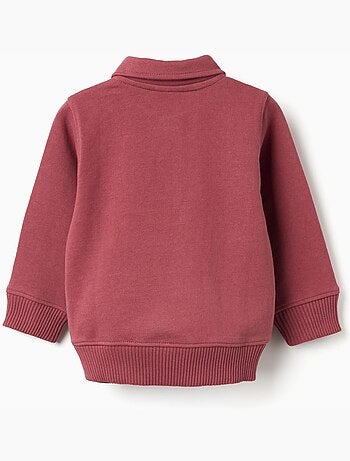 Sweat en coton avec col polo