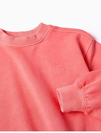 Sweat en coton avec épaules tombantes