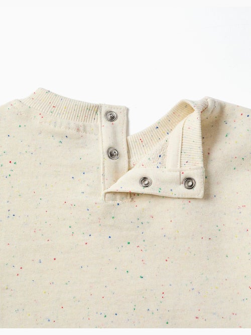 Sweat en coton avec fils colorés - Kiabi Sweat en coton avec fils colorés - Kiabi