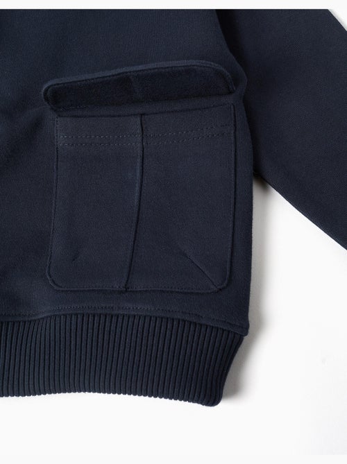 Sweat en coton avec grande poche - Kiabi Sweat en coton avec grande poche - Kiabi