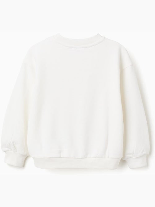 Sweat en coton avec imprimé coucher de soleil à l'avant - Kiabi