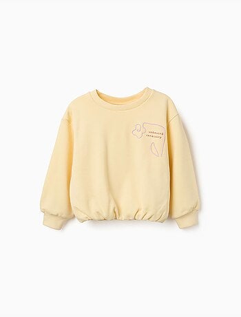 Sweat en coton avec imprimé creativity