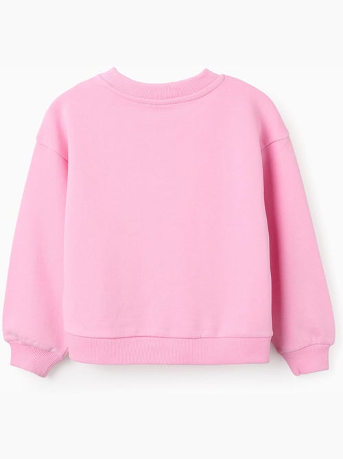 Sweat en coton avec imprimé floral à l'avant - Kiabi