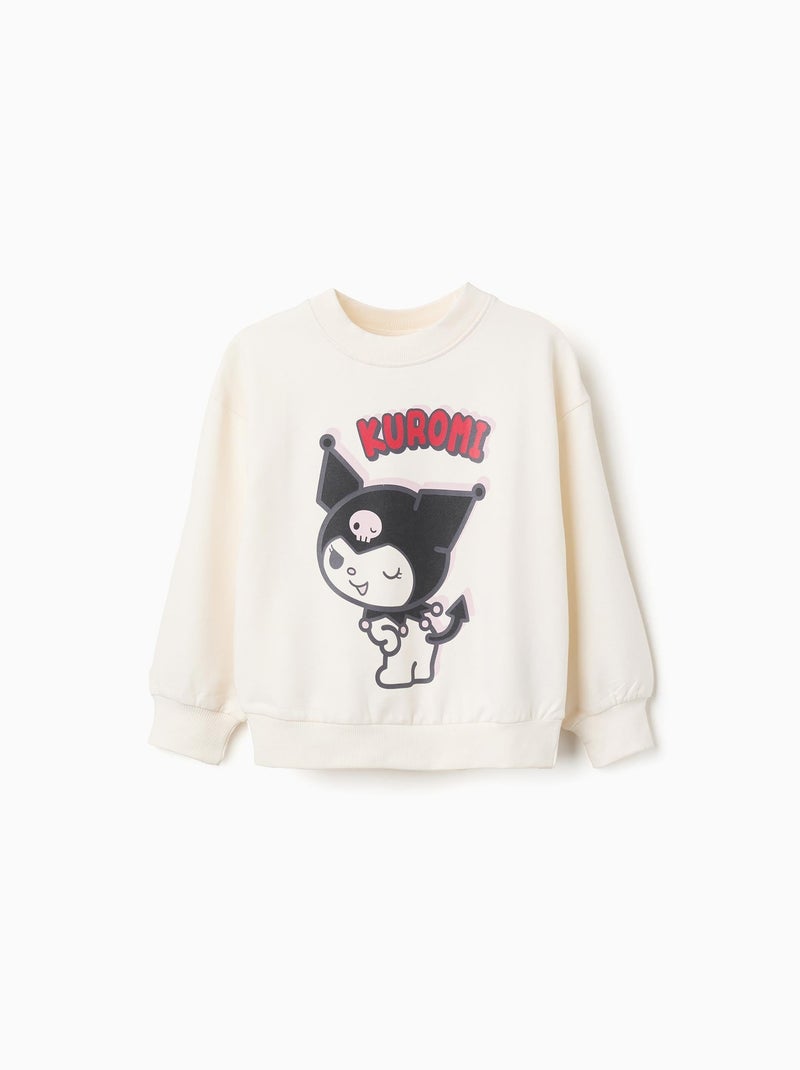 Sweat en Coton avec Imprimé Kuromi Beige clair - Kiabi