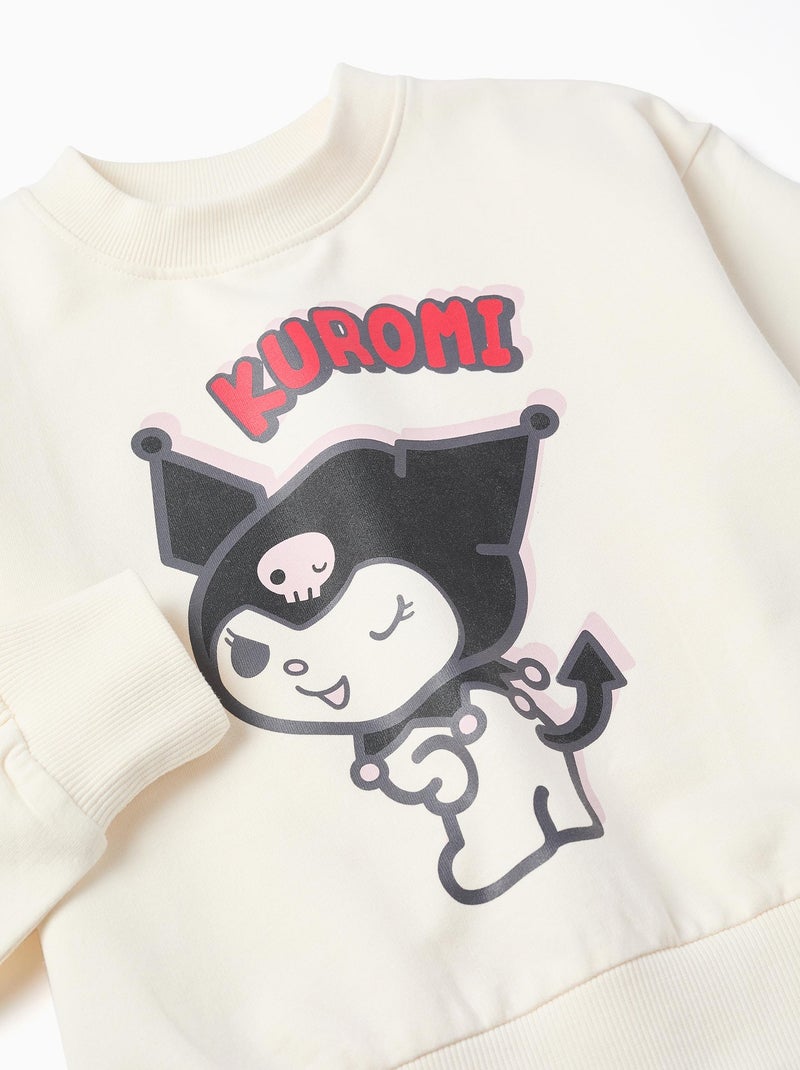 Sweat en Coton avec Imprimé Kuromi Beige clair - Kiabi