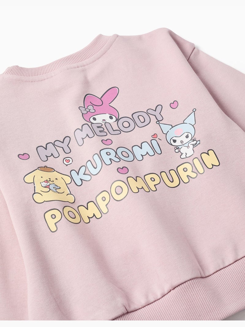 Sweat en coton avec imprimé Kuromi & Friends Mauve lilas - Kiabi