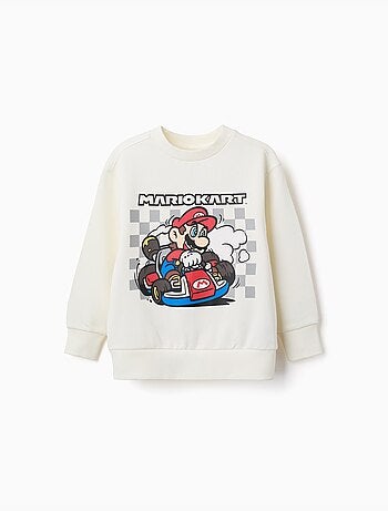 Sweat en coton avec imprimé mario kart